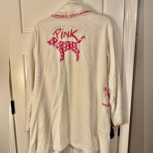 Victoria's Secret Pink ‘04 Vintage Pink Polkadot Pup Dog Robe